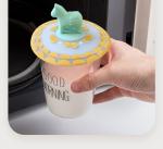 Cartoon Customizable Leak Proof Silicone Tea Cup Lid Odorless And Non-Toxic