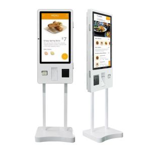 China 32 Restaurant Self Service Checkout Kiosk With Aluminum Case on sale