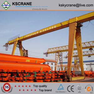 China High Performance Rail Mounted Single Girder Portal Crane With Limit Switch factory