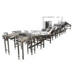 Industrial Automatic Biscuit Feeding System , Stainless Steel Sorting Conveyor