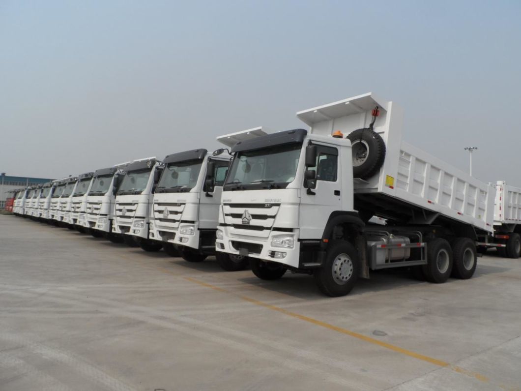 Used 371/375HP Dump Truck Brand New Engine and Gearbox, HOWO 6X4 Dump Truck