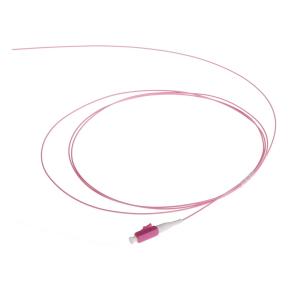 China OM4 Violet Fiber Pigtail Connector LC UPC Multi Mode Simplex 850nm factory