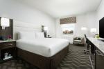 Hotel Room Standard Large Bedroom Leather Padded Headboard Bed and Big TV