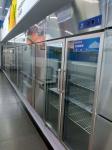 Fresh Food Meat Ice Cream Double Glass Door Refrigerated Freezer
