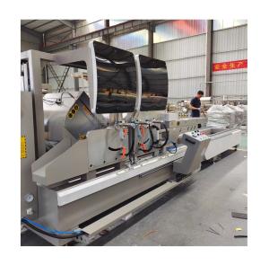 China 4000mm Aluminum Window And Door Making Machine Automatic Double Head Cutting Saw factory