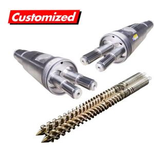 China Food Grade Stainless Steel Twin Screw Barrel For Nitriding Integral Type Extruder factory