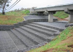 China Galvanised Gabion Mattresses For Revetments / Sea Wall / Channel Lining factory