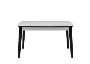 China 130cm Stylish Family Rock Slate Solid Wood Dining Room Table factory