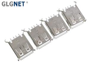 China MP3 MP4 DIP Vertical USB Female Connector A Type With 2 Crooked Legs factory