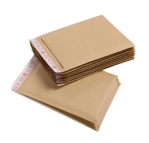 China Self-sealing Kraft Bubble Mailers Made with Low Density Polyethylene Inner Materials Customized Logo Offering Mailing Solutions factory