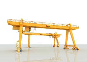 China Double Girder Custom Gantry Cranes 100 Tons High Power Continuity Rate factory