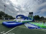 Commercial Grade Custom Made 30x9x13m Wave Giant Inflatable Water Slide For Kids