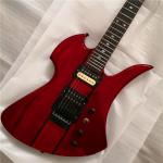 Custom style professional guitar playing, strange shape electric guitar, can be
