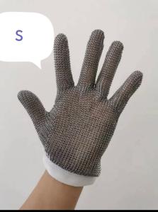 China Stainless steel CUT RESISTANT GLOVES ring mesh chain mail mesh auti-cutting safety gloves S M L XL XXL factory