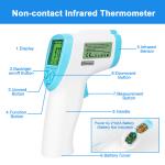 Digital Non-Contact Infrared Medical Body Adult Baby Forehead Thermometer Safey