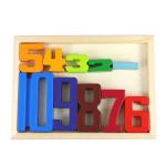 Number Building Blocks Wooden Math Digital Toys Baby Balance Block Jenga Toy