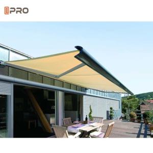 China Aluminum Folding Arm Awning Motorized Retractable Full Cassette Awning factory