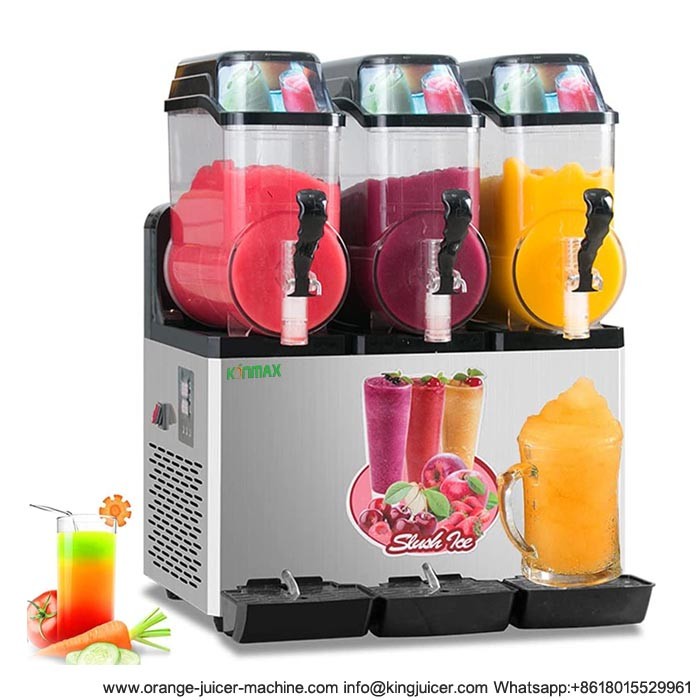 China 36L 3 Separated Tanks 850W Frozen Slush Machine Drink Maker factory
