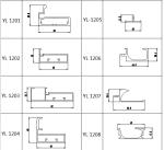 G Shape Long Handle Rack 6063 Aluminum Kitchen Profile