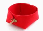 Small Size Felt Storage Basket , Home Grey Felt Box With Wooden Handles