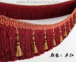 Handmade fashionable chain beads lace tassels fringes for curtain/sofa/pillow