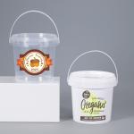 32oz Food Grade Round Food Pail for Restaurant Takeout Glossy Lamination Custom