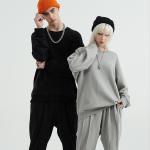 100% Cotton Fleece Blank Oversized Sweatshirts Mens Hoodies Streetwear