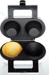 2 Holes Waffle Bowl Maker , Waffle Cup Maker Power Cord Wrap For Easy Storage