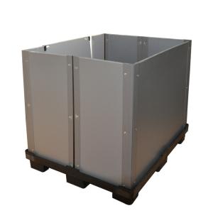 China 500kg Collapsible Plastic Coaming Box Coreflute Corrugated Crate factory