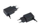 Over Voltage Protection Black AC/DC Compact Power Adapter 1A Output Power Cord 1