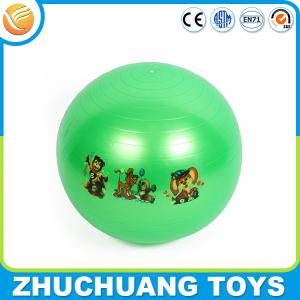 China 65cm wholesale pvc inflatable body ball,exercise ball logo printing factory