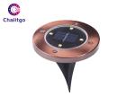1.2 V Solar Powered Yard Lights Silver Brown Stainless Steel Easy Installation