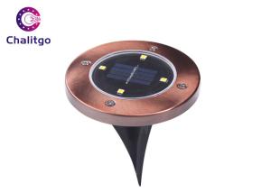 China 1.2 V Solar Powered Yard Lights Silver Brown Stainless Steel Easy Installation factory