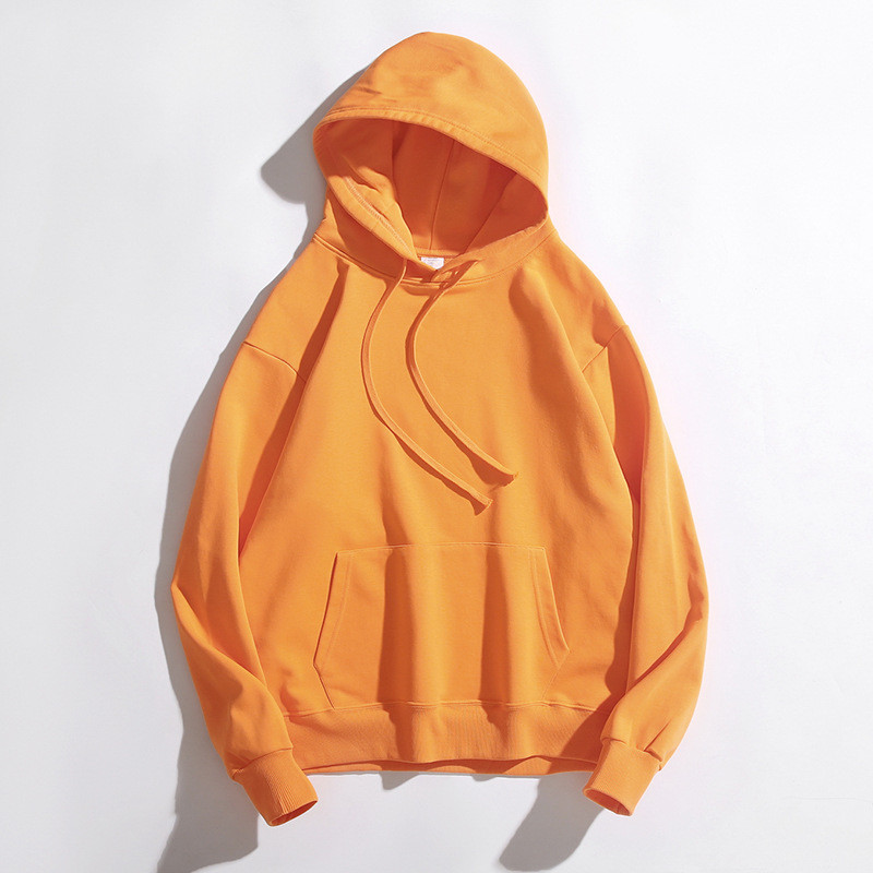 Sustainable Pullover Knitted Unisex Plain Hoodies Customized