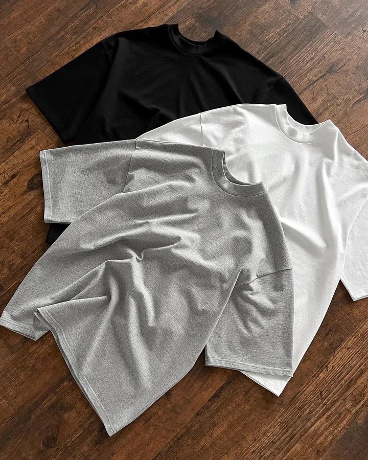 Colorful or Customized 220 gsm 100% Cotton 300Gsm Heavyweight Oversized Boxy T-Shirt