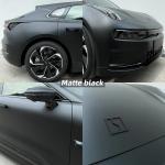 High Gloss Color Changing Wrap 7.5mil Matte Black Car Wrapping Film Anti
