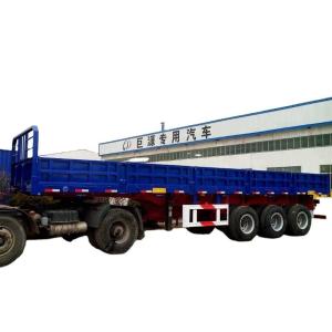 China Custom's Requirement 3 Axles 13 Meters Fence Stake Semi Trailer for Cargo Transport factory