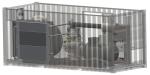 Self Contained Shaft Power 400KW High Pressure Screw Air Compressor