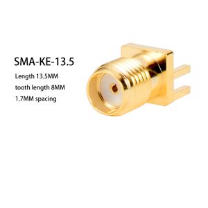 China SMA-KE-13.5 Gold Plated Female PCB Connector DC-11GHz 50 OHM on sale