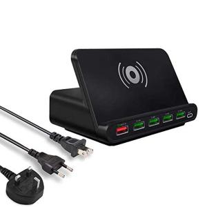 China 60W Qi Wireless Charger 7 In 1 Quick 3.0 Fast Charge Holder For Phone Tablet factory