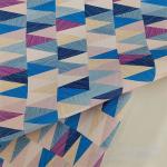 0.8mm Colorful Geometric Design PVC Leather For Handbag Packing Box Phone Case