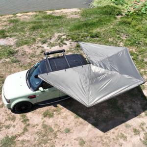 China Retractable Folding Car Camping Awning Car Shade Canopy Freestanding 270 Degree factory