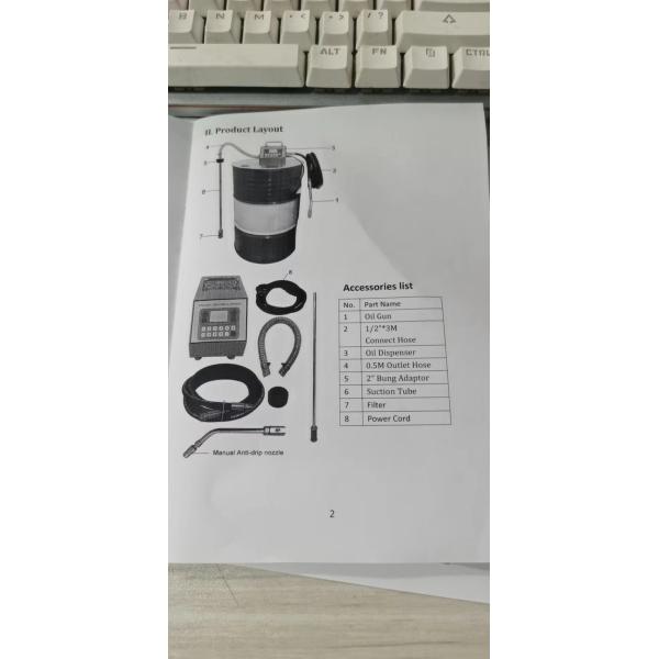 Portable and Intelligent Electric Engine Oil Dosing Dispenser For Oil Shop