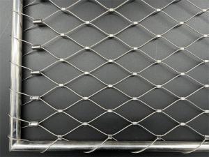 China SS316 7*7 Stainless steel Balustrade Cable Mesh For Staircase factory
