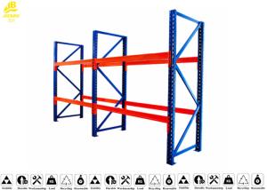 China Safe Drive In Pallet Racking System , Push Back Pallet Rack Storage Systems factory