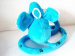 Plush Blue 120cm Elephant Toy Stuffed Soft Surface Easily Hang Small Eye Cool
