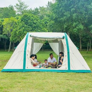 China Hot Four-season 10 person Winter Waterproof Outdoor Luxury Hotel Desert Pop Up Air Tent Inflatable Camping Tent for 8 person factory