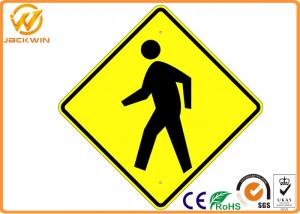 China Printed Reflective Street Traffic Warning Signs Weather Proof CE / ROHS / FCC factory