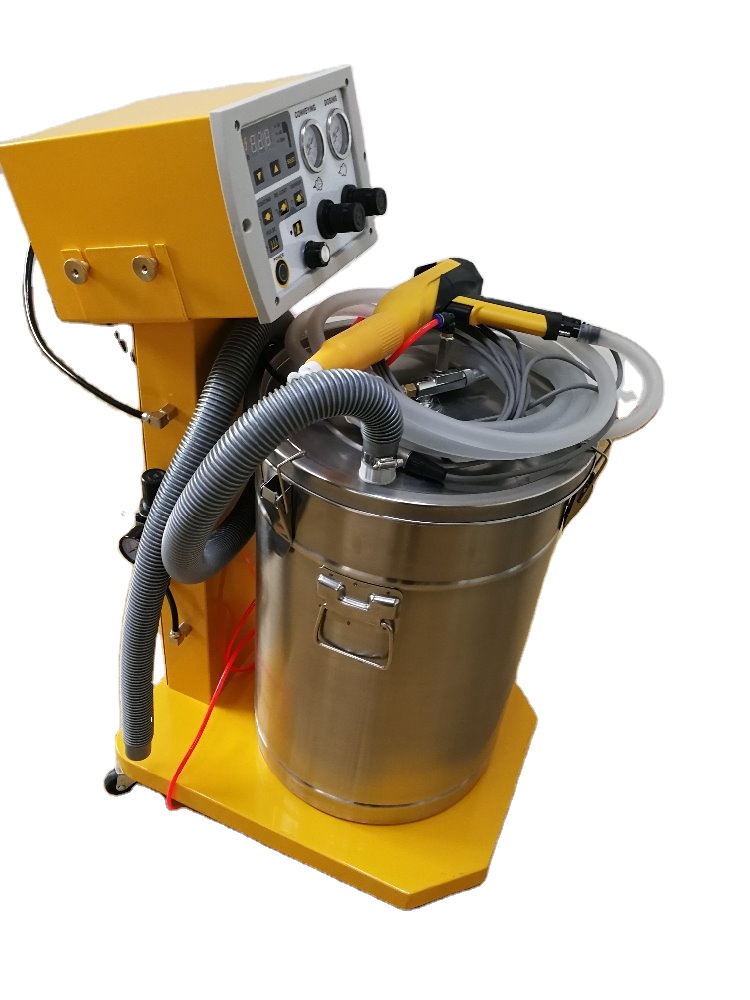 Portable Stainless Steel Electrostatic Powder Coating Spray Machine with Manual Paint Gun