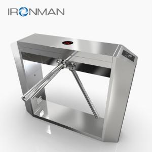China Commercial Access Control Waist High Turnstile Semi Auto Waterproof Stable factory